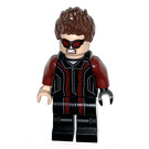 LEGO Hawkeye jossa Tummanpunainen ja Spiky Hiukset Minihahmo