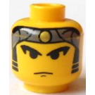 LEGO Head with Gray Bandana with Gold Dot (Safety Stud) (3626)
