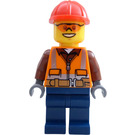 LEGO Heavy-Haul Tog Bygningsarbeider Minifigur