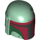 LEGO Helm mit Sides Löcher mit Dark rot und Dark Green (84139 / 105747)