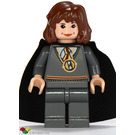 LEGO Hermione Granger with Dark Stone Gray Gryffindor uniform, Time Turner and cape Minifigure