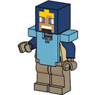 LEGO Hero with Tan Torso and Medium Azure Armor Minifigure