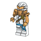 LEGO Hero Zane with Clip on Back Minifigure