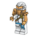 LEGO Hero Zane met Klem Aan Rug minifiguur