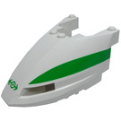 LEGO High Speed Zug Vorderseite Nose  6 x 10 x 3 2/3 mit Green Zug Logo und Streifen