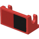 LEGO Hinge 1 x 2 Base with Black Rectangle (Model Right) Sticker (3937)