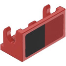 LEGO Hinge 1 x 2 Base with Black Square (Left) Sticker (3937)
