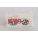 LEGO Hinge 1 x 2 Base with Ghostbusters Logo, 'CAUTION' and 'STAY BACK OVER 500 FT' Sticker (3937)