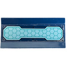 LEGO Hinge 6 x 3 with Metallic Light Blue Solar Panel Sticker (2440)