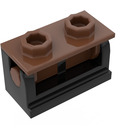 LEGO Hinge Brick 1 x 2 with Brown Top Plate
