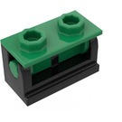 LEGO Hinge Brick 1 x 2 with Green Top Plate