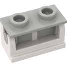 LEGO Hinge Brick 1 x 2 with Light Gray Top Plate