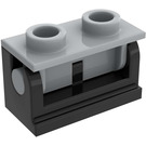 LEGO Hinge Brick 1 x 2 with Medium Stone Gray Top Plate