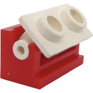LEGO Hinge Brick 1 x 2 with White Top Plate