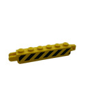 LEGO Hinge Brick 1 x 6 with Fingers with Black and Yellow Danger Stripes (Right) Sticker (30388)