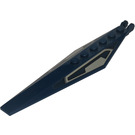 LEGO Hinge Plate 1 x 12 with Angled Sides and Tapered Ends with Silver Area Sticker (57906)