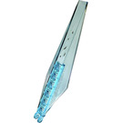 LEGO Hinge Plate 1 x 12 with Angled Sides and Tapered Ends with White and Silver Tips Sticker (57906)