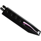 LEGO Hinge Plate 1 x 8 with Angled Side Extensions with Butterfly, Magenta and White Lines, White Dots Sticker (30407)