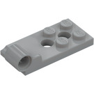 LEGO Cerniera Piastra Parte inferiore 2 x 4 con 4 Bottoncini e 2 fori per perni (43056)