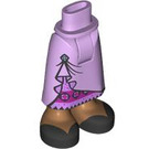 LEGO Hip with Medium Skirt with Pinned Up Purple Skirt (59794)