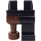 LEGO Hüften mit Schwarz Links Bein und Brown Peg Bein (74330)