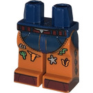 LEGO Hips with decorated Dark Orange Legs (73200)