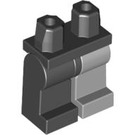 LEGO Hüften mit Medium Stone Links Bein und Schwarz Recht Bein (3815 / 73200)