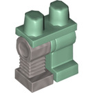 레고 엉덩이 ~와 함께 샌드 그린 왼쪽 다리 그리고 오른쪽 평평한 은 로봇 다리 (10679)