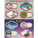 LEGO Holiday Gift Tag Stickers (2018)