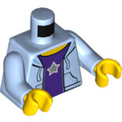LEGO Hoodie Torso with Dark Purple Shirt with Star (973 / 76382)