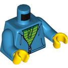 LEGO Hoodie with Bright Green Striped Shirt Torso (76382)