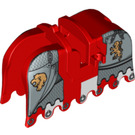 LEGO Cavallo Barding con Gold Lions, Argento Catena Protection (2490 / 91691)