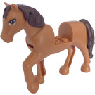 LEGO Horse with Brown Eyes and Brown Hair (72412)