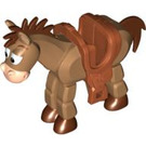 LEGO Pferd mit Braun Haar und Saddle (88007)