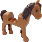 LEGO Hest med Dark Brun Mane (93085)