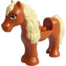 LEGO Paard met Zandbruin Haar en Bruin Ogen (77477)