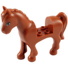 LEGO Pferd mit Weiß Vorderseite (93085)