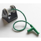 레고 Hose Reel 2 x 2 Holder with Green String and Green Hose Nozzle