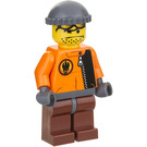 LEGO Hot Rod Driver with Orange Jacket Minifigure