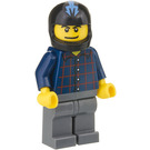 LEGO Hot Rod Driver with Plaid Shirt Minifigure