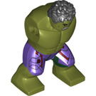 LEGO Hulk Vartalo jossa Dark Purppura Pants jossa Avengers logo (19988)