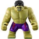 LEGO Hulk (Large) with Dark Purple Pants with Avengers Logo Minifigure