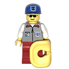 LEGO Hurricane Harbour Coast Guard Male with Life Jacket Minifigure