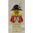 LEGO Imperial Guard Admiral with Bicorne and White Triple Plume Minifigure