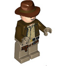 LEGO Indiana Jones with Brown Jacket and Dark Tan Hands Minifigure