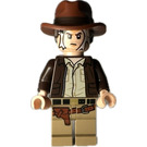 LEGO Indiana Jones with Brown Jacket and Spider Web on Face Minifigure