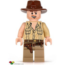 LEGO Indiana Jones avec Open Shirt et Open Mouth Sourire Figurine