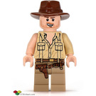 LEGO Indiana Jones with Tan Shirt and Open Mouth Minifigure