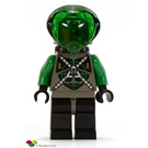 LEGO Insectoids Villian mit Airtanks Minifigur Kopf mit Grün Haar und Kupfer Eyepiece