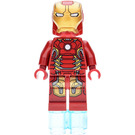 LEGO Iron Mann med Mark 43 Rustning med Liten Hjelm Visir  Minifigur